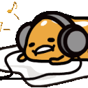 gudetama musicq Slack emoji