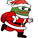santa peepoq Slack emoji