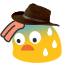 cowboy blob sweat Slack emoji