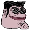 pepe cool smirk Slack emoji