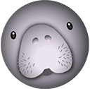 manatee face Slack emoji