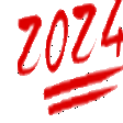 2024 red triple underline Slack emoji
