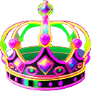 neon queen crownq Slack emoji