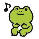 frog singq Slack emoji