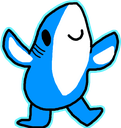 happy sharkq Slack emoji