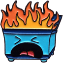 dumpsterfire Slack emoji