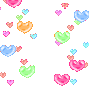 floating heartsq Slack emoji