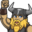 viking hoorahq Slack emoji