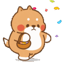 shiba celebrateq Slack emoji
