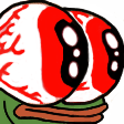 pepe eyes popped Slack emoji