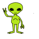friendly alienq Slack emoji