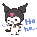 kuromi heheq Slack emoji