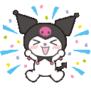 kuromi excitedq Slack emoji