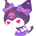 kuromi cuteq Slack emoji