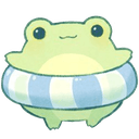frog swimq Slack emoji