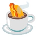hotdog coffee dunk Slack emoji