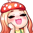 girl excitedq Slack emoji