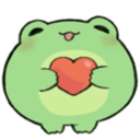 froggy heart q Slack emoji