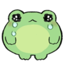 froggy cry q Slack emoji