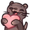 heart otterq Slack emoji