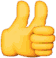 two thumbs up Slack emoji
