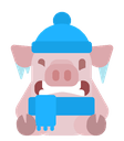 cold pigq Slack emoji