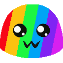 rainbow blob Slack emoji
