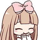 girl gigglingq Slack emoji