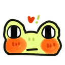 frogge luvq Slack emoji