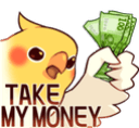 birb moneyq Slack emoji