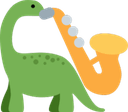 music dinoq Slack emoji