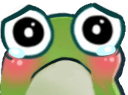 frog very sad Slack emoji
