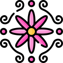 motif rose Slack emoji