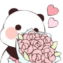 panda rose Slack emoji