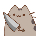 pusheen knife0 Slack emoji