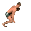 man sneak squat Slack emoji
