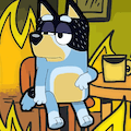 thisisfine bluey Slack emoji