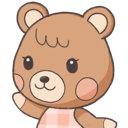 cute bear smile Slack emoji