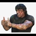 rambothumbsup Slack emoji