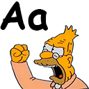 old man yells at comic sans Slack emoji