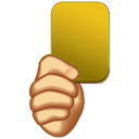 yellow card Slack emoji