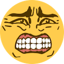 awkward grimace teeth Slack emoji