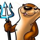 otter cool sunglasses trident Slack emoji