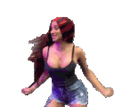 girl dance party Slack emoji