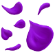 violet petals Slack emoji