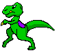 green dino e Slack emoji