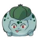 bulbasaur smile leaf Slack emoji