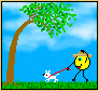 walking dog Slack emoji