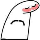 blushing e Slack emoji