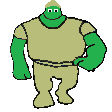 green hero pose confident Slack emoji